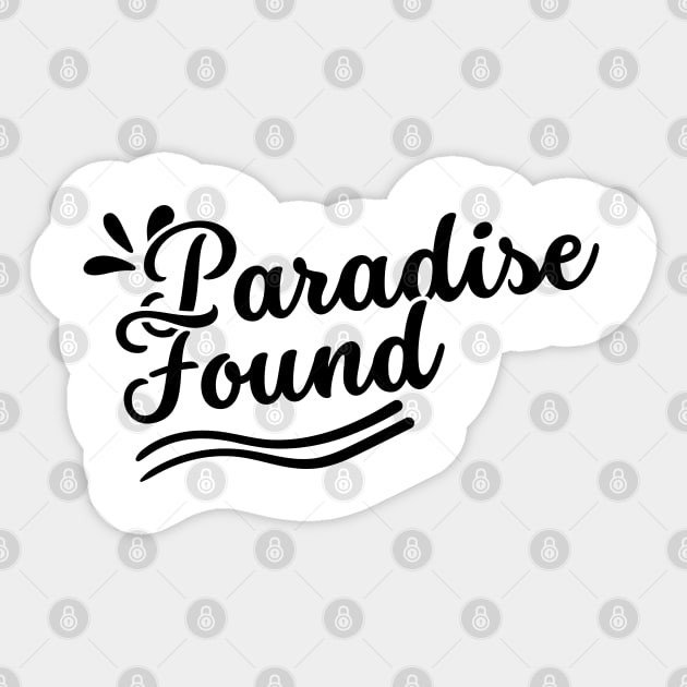 Paradise Sticker by WonBerland